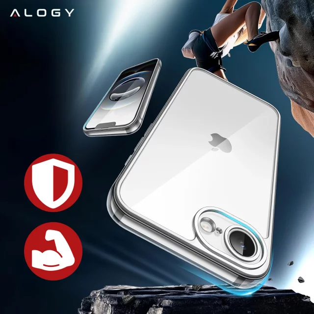 Pouzdro pro Apple iPhone 16 Pro Max Alogy Anti-Shock Hybrid Case pro MagSafe Transparent