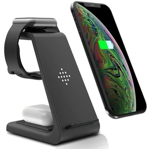 Indukční nabíječka Qi Alogy 3v1 pro Apple iPhone Watch AirPods