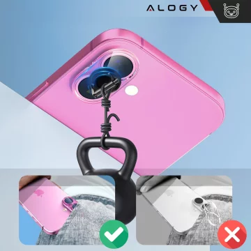 Pouzdro na iPhone 14 Pro Mag Safe Matt Case Cover matné Alogy Ring obrněné pouzdro na telefon černé
