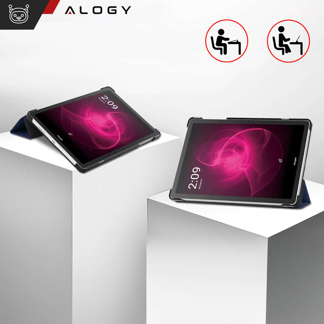 Pouzdro pro T-Mobile T Tablet 5G 10,36" pouzdro na tablet Alogy Book Cover Case Navy Blue