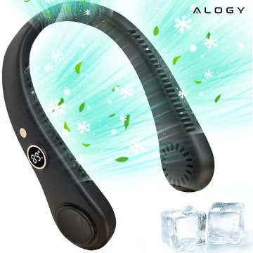 Stolní ventilátor stojící ventilátor malé oběhové čerpadlo s klipem bezdrátové ruční 500mAh USB-C Alogy White