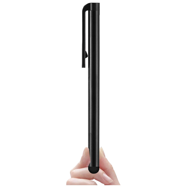 Kapacitní kovový dotykový stylus pro obrazovky telefonů a tabletů Alogy Stylus Pen Universal Black