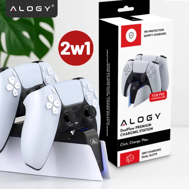 Dual-Dockingstation für den PlayStation 5 PS5-Controller Pad White