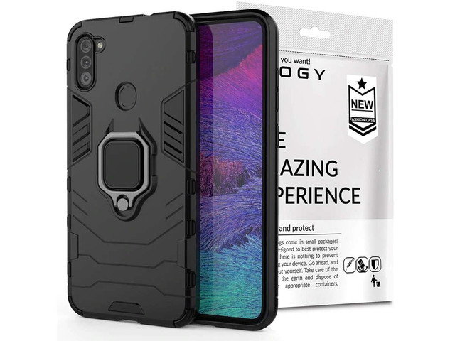 Alogy Stand Ring Armor case for Samsung Galaxy M11/ A11 black