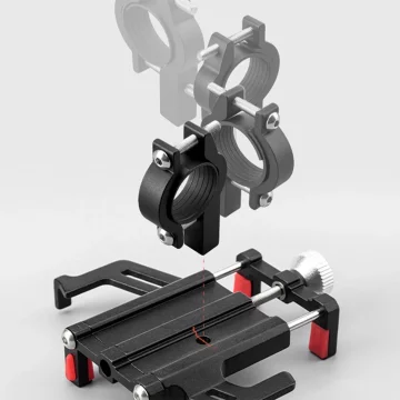 Rockbros 699-BK Aluminium-Fahrradhalterung für 55-100 mm Lenker – Schwarz