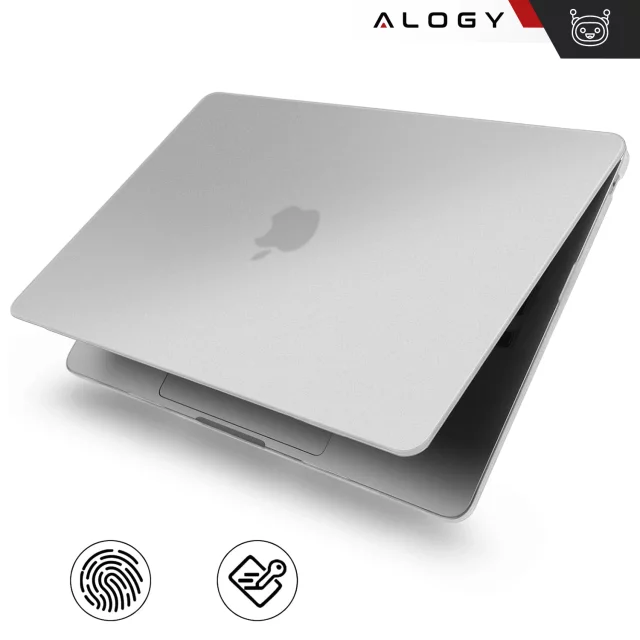 Etui ochronne do Apple Macbook Air 15 M2/M3/M4 2023/2024/2025 Alogy AirGuard™ Elastyczna obudowa Matowa Przezroczysta Biel