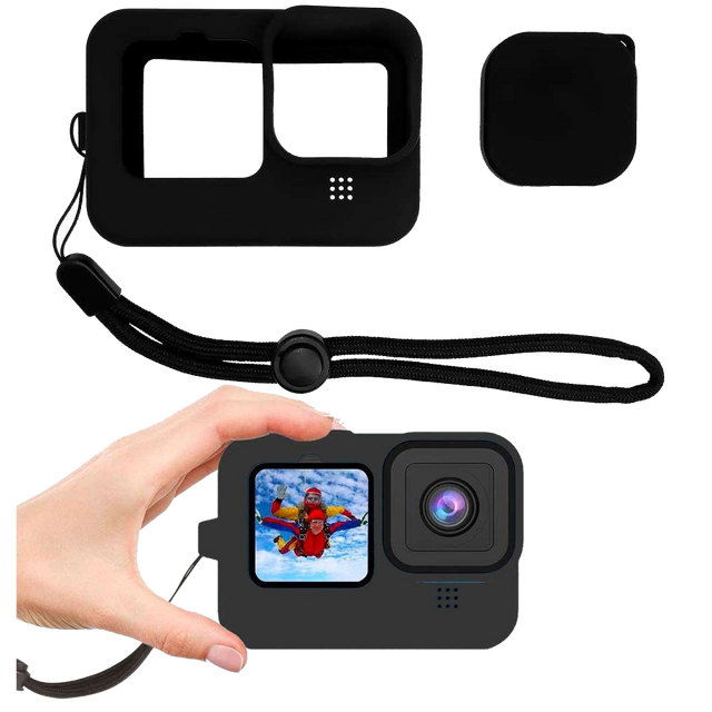 Ochranné silikonové pouzdro Alogy TPU pouzdro pro GoPro Hero 11/10/9 černé