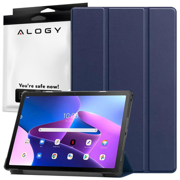 ETUI na tablet Lenovo Tab M10 FHD Plus 10.6 3 GEN 3RD 3gen 2023 TB-125FU / TB-128FU pouzdro obal knihy Granatowe