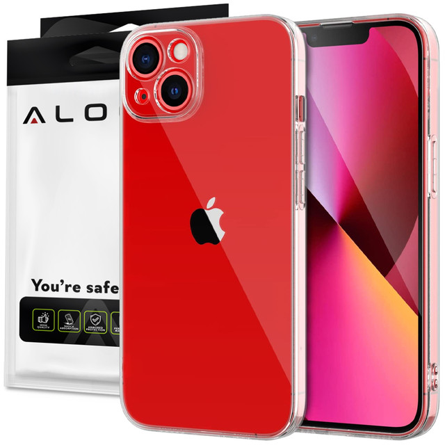 Armored case Alogy Hybrid Case with camera cover for Apple iPhone 13 Clear Glass