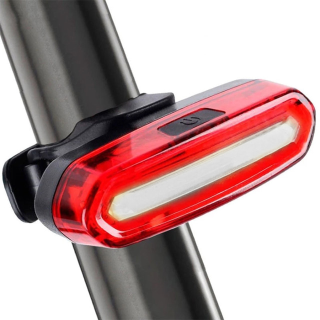 Silná zadní LED svítilna na kolo USB Alogy light voděodolné osvětlení na kolo Red