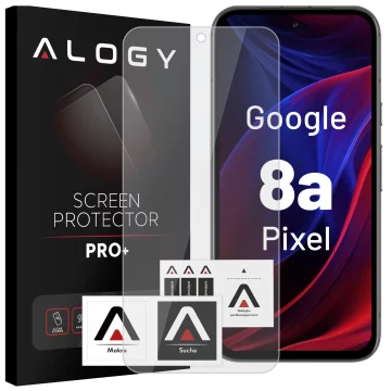 Gehärtetes Glas für Google Pixel 8a Displayschutzfolie 9H Alogy Heavy Pro ™️