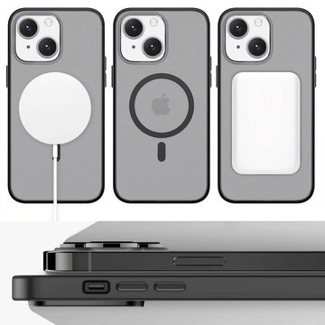 Alogy MagMat Matte Phone Case für MagSafe Schutzhülle für Apple iPhone 14 Plus Schwarz