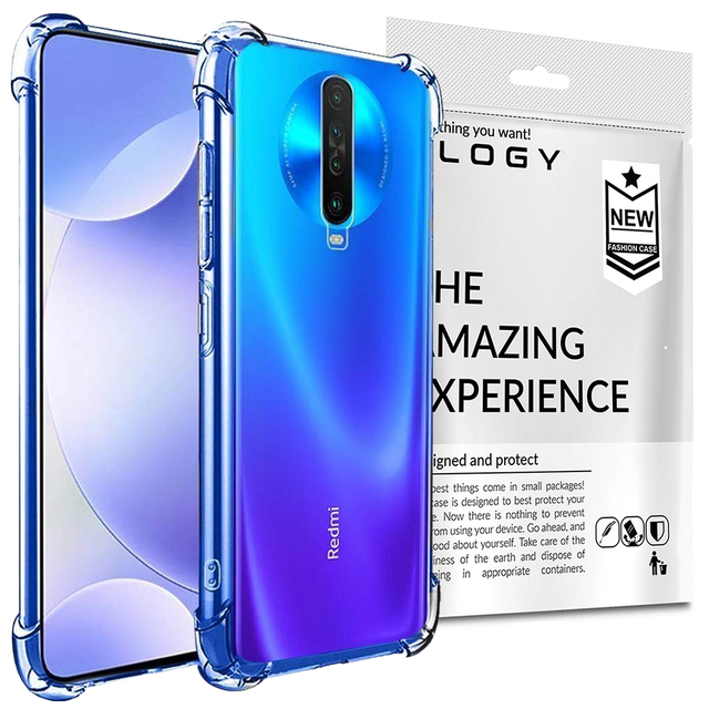 ShockProof Alogy armored case for Xiaomi Redmi K30/ Poco X2 transparent