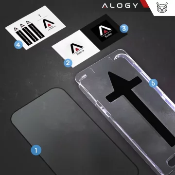 Tempered glass for Apple iPhone 16 screen protector 9H Alogy Heavy Pro ™️