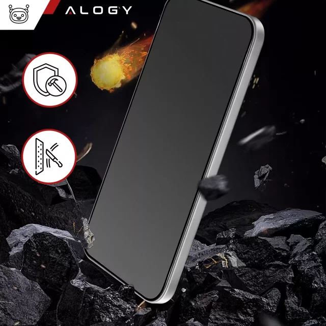 Szkło hartowane Prywatyzujące do Samsung Galaxy S24 Plus matowa ochrona na ekran Alogy Privacy Glass