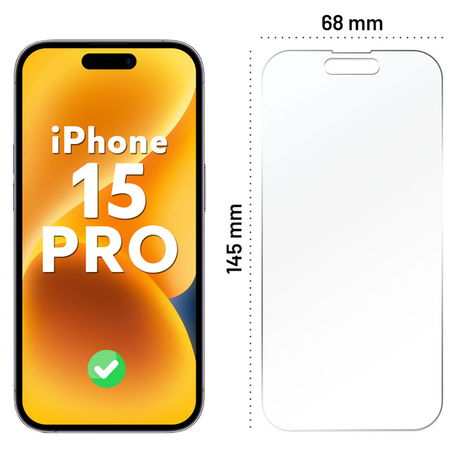 Hybridní sklo pro Apple iPhone 15 Pro na celou obrazovku Ochranné sklo Alogy Flexi Full Glass 9H odolné proti rozbití