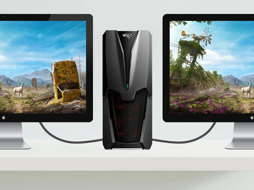 Kabel s konektorem Alogy 2x Display Port DP 1.4 8K 30AWG pro TV PC 1m