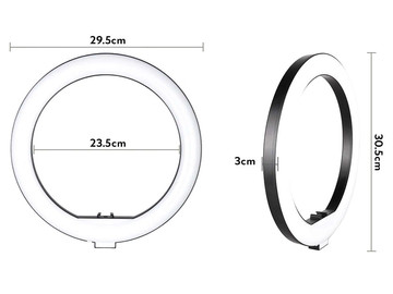 Alogy Ring A33 photographic ring lamp for makeup photos tripod