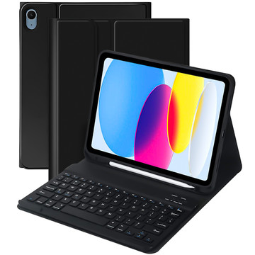 Etui ochronne z klawiatura bezprzewodowa Alogy Keyboard Case z miejscem na rysik do Apple iPad 11 2025 / iPad 10.9 2022 Czarne