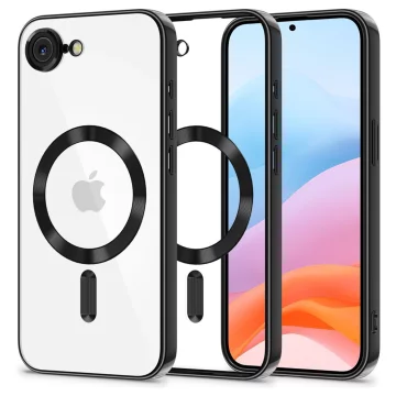 Pouzdro MagSafe pro Apple iPhone 16 Pro Max Alogy Glamour Pouzdro luxusního prstenu zlaté-průhledné