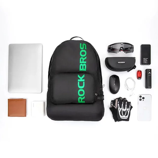Plecak Rockbros H10-BK 18 l składany, ergonomiczny – czarny