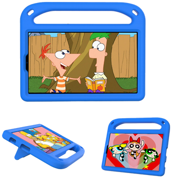 Kids Alogy Stand Case für Samsung Galaxy Tab A7 Lite 8.7 T220 / T225 Blau