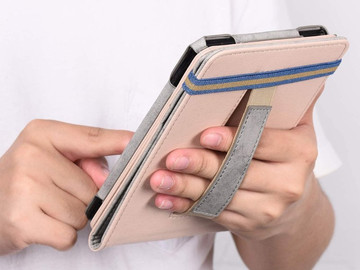 Kožené pouzdro Alogy Slim pro Kindle Paperwhite 4 2018/2019 šedé sklo