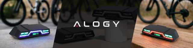 Zadní světlo na kolo na zadní část kola LED osvětlení zadní světlo červené hliníkové voděodolné IPX4 50lm Alogy