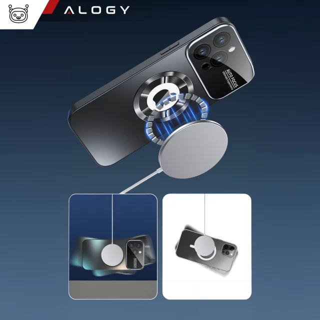 Apple iPhone 16 Pro Max Hülle Alogy MagSafe LuxeShield™ Hülle mit Linsenschutz für MagSafe Graphitschwarz