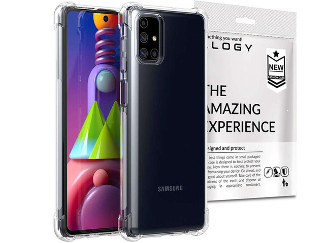 ShockProof Alogy Armor Case for Samsung Galaxy M51 Transparent