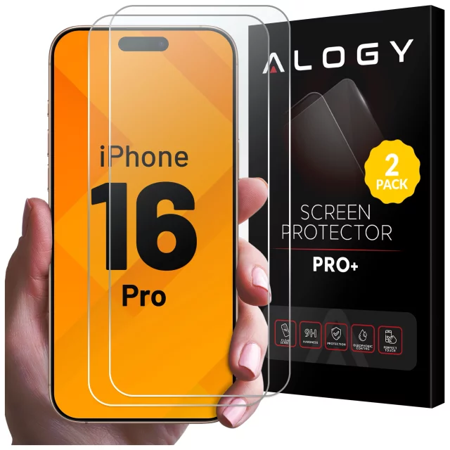 2x Tempered Glass for Apple iPhone 16 Pro Screen Protector 9H Alogy Heavy Pro ™️ [2pcs]