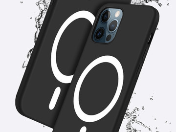 Pouzdro Mag Safe Alogy pro Qi nabíječky pro iPhone 12 Pro Max Black