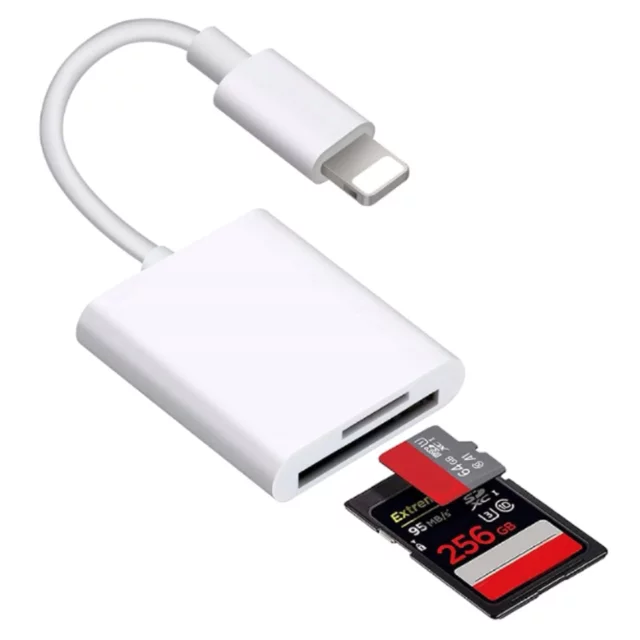 Czytnik kart pamięci Alogy SD Micro Card Reader do iPhone iPad adapter przejściówka Lightning