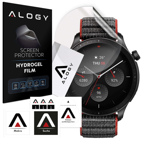 Alogy Hydrogel ochranná fólie pro chytré hodinky pro Xiaomi Amazfit GTR 4 (46M)