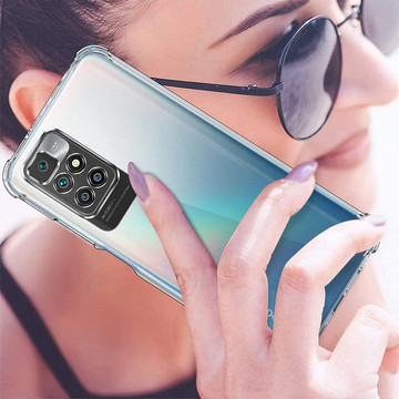 ShockProof Alogy Silicone Armor Case for Xiaomi Redmi Note 11 Transparent