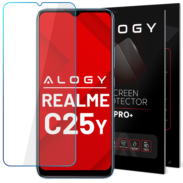 Tvrzené sklo 9H Alogy ochrana displeje pro Realme C25y