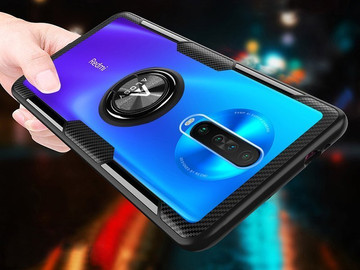 Alogy Ring Holder Clear Armor Case pro Xiaomi Redmi K30 / Poco X2 Black Alogy Glass