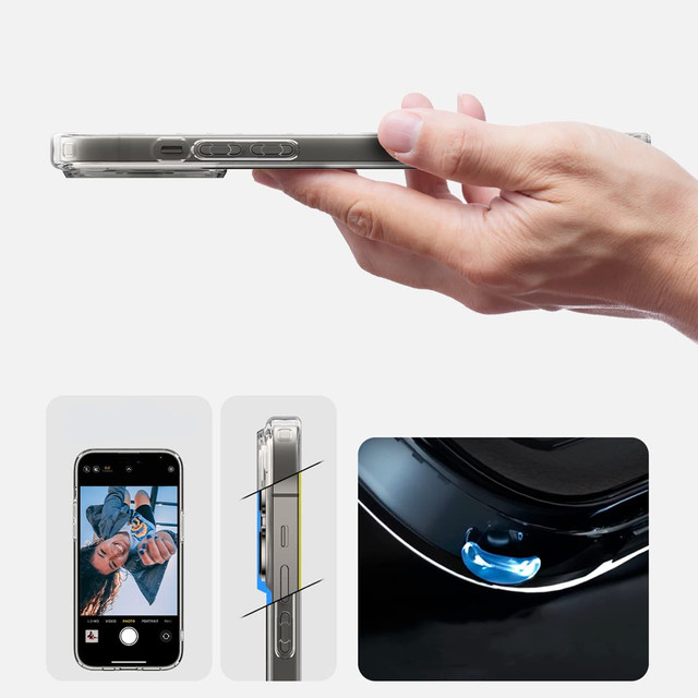 Case Spigen Ultra Hybrid Mag for MagSafe for Apple iPhone 14 Pro White 1m Lightning Cable