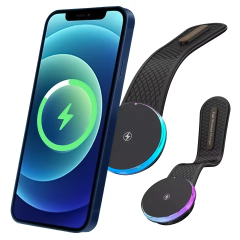 Alogy Car Holder for MagSafe with 2-in-1 Inductive Charging 15W Black