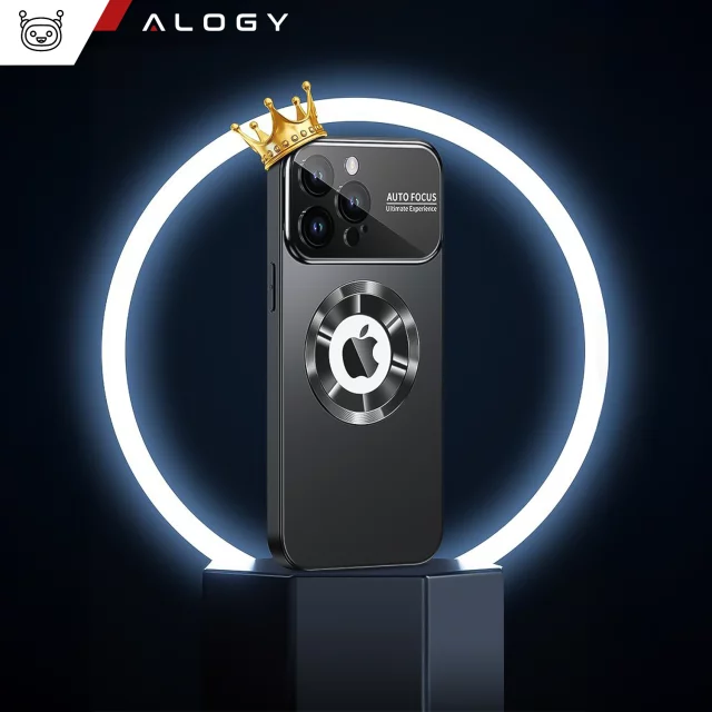 Pouzdro Alogy MagSafe LuxeShield™ s ochranou čočky pro Apple iPhone 16 Pro Max, grafitově černé