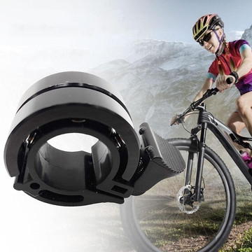 Alogy Metal Bell aluminum alloy bicycle bell for handlebar bicycle universal double row Black