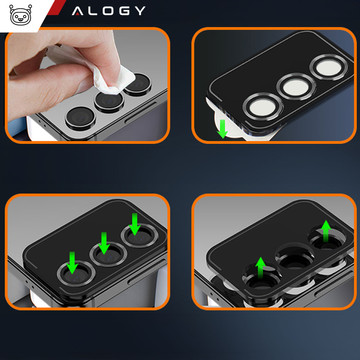 Sklo pro Samsung Galaxy S24 Překryvná čočka fotoaparátu Čočky fotoaparátu Alogy Lens Protector PRO ochranný kryt