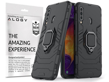Pouzdro Alogy Stand Ring Armor pro Samsung Galaxy A60 / M40 černé sklo Alogy