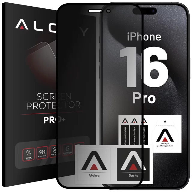 Alogy Privacy Glass gehärtetes Glas für Apple iPhone 16 Pro, matte Displayschutzfolie