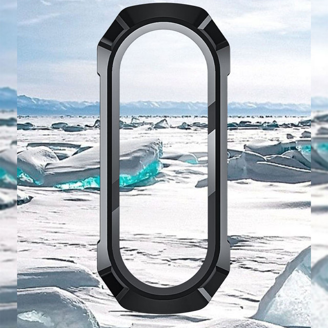 Ochranné pouzdro 2 v 1 se zabudovaným sklem pro Xiaomi Mi Band 7 / 7 NFC Alogy Classic Case Black