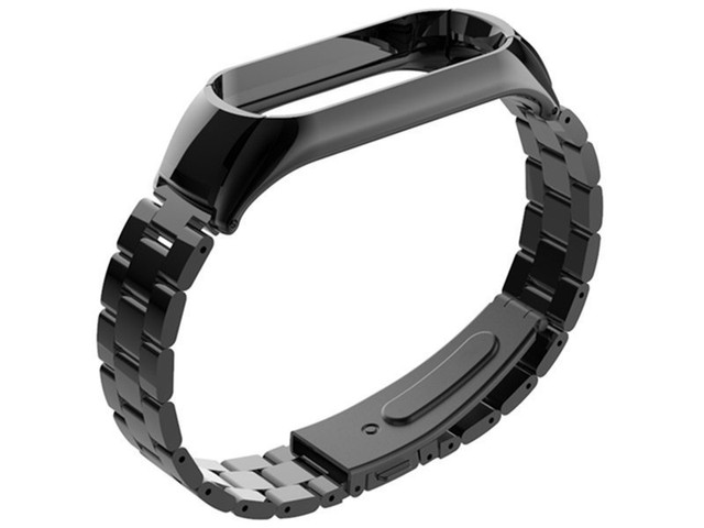 Alogy Stainless Steel Bracelet for Xiaomi Mi Band 5 Black