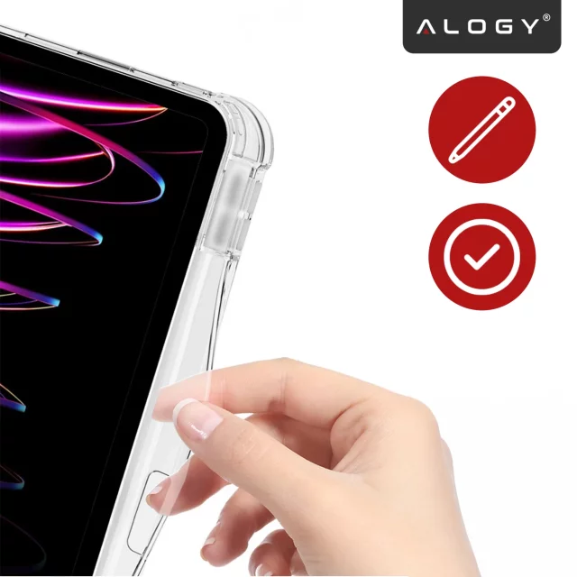 Etui do Apple iPad 11gen. 11" 2025 / 10gen. 10.9" 2022 Ochronne Hybrydowe z Miejscem na Rysik, Składana Okładka, Funkcja Podstawki, Alogy HybridBook™ Case – Czarne