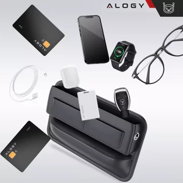 Organizér do auta do auta mezi sedadla Alogy Car Front Seat Storage Box černá