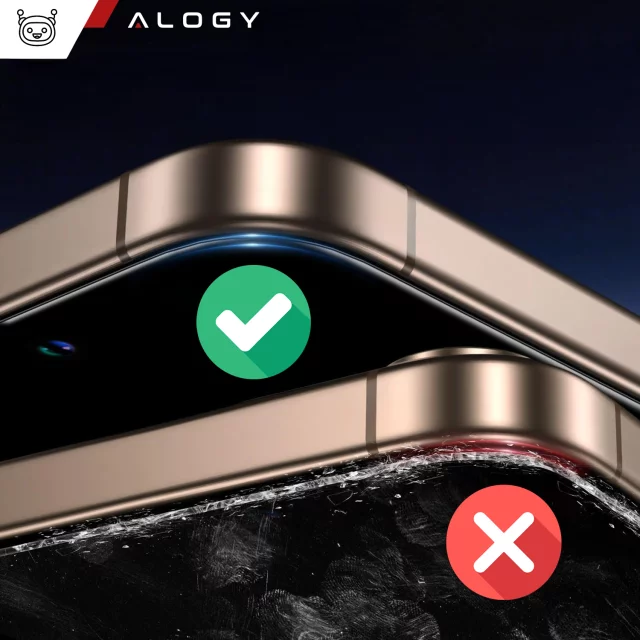 3-in-1 Hybrid-Schutzhüllen-Set mit gehärtetem Glas für Apple iPhone 16, Hybrid-MagSafe-Schutzhülle mit Linsenschutz, Alogy 3-in-1-Hüllen-Set, Marineblau