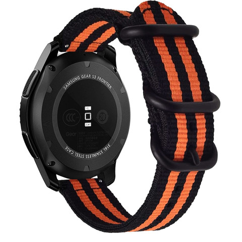 Alogy nylon strap for Huawei Watch GT 2 Pro 22 mm Orange and black